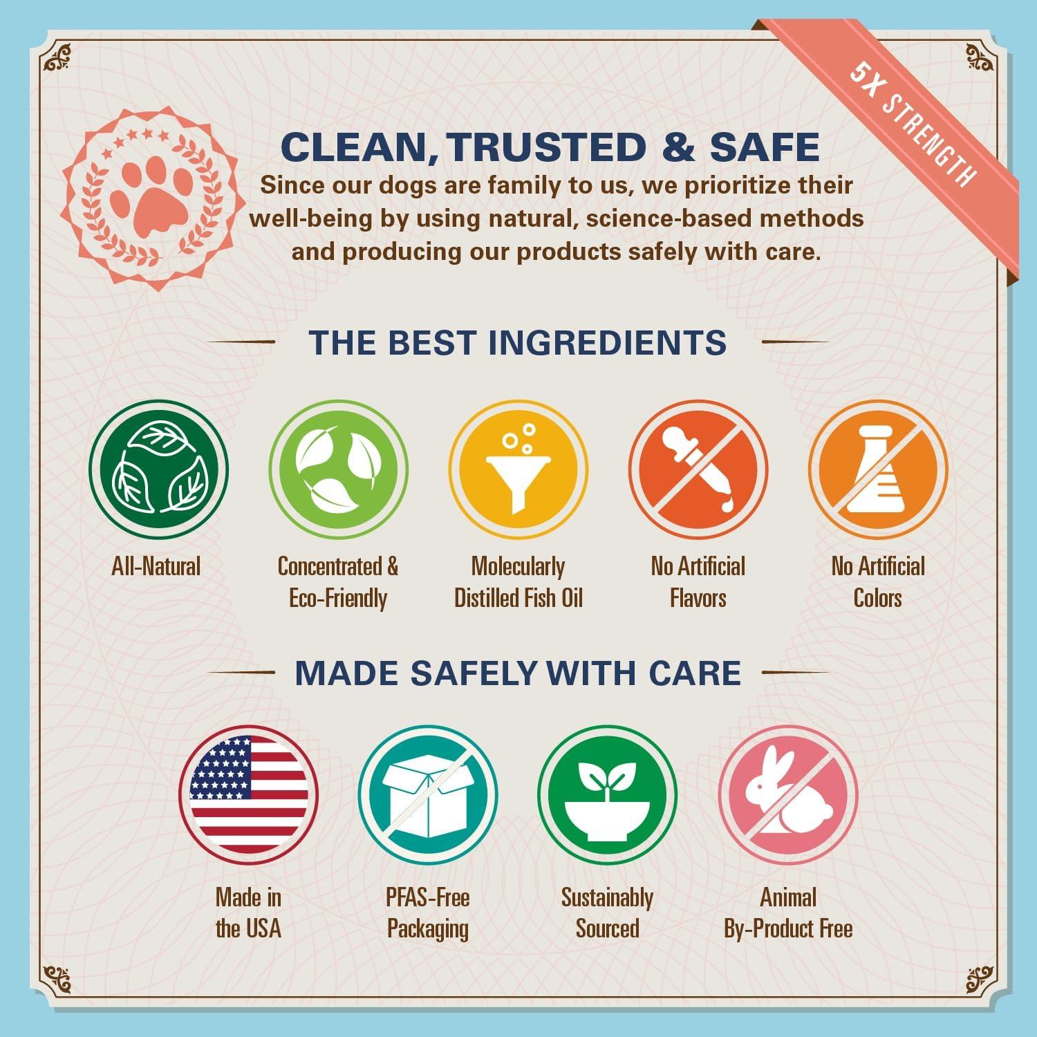 Masticables Omega Suaves Bernie para Perros - Salmón 5X DHA+EPA