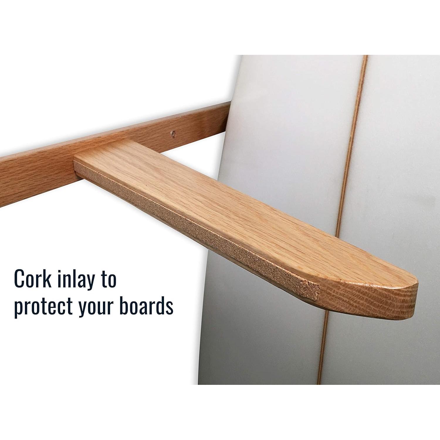 Soporte de Pared Madera StoreYourBoard para 6 Tablas Surf