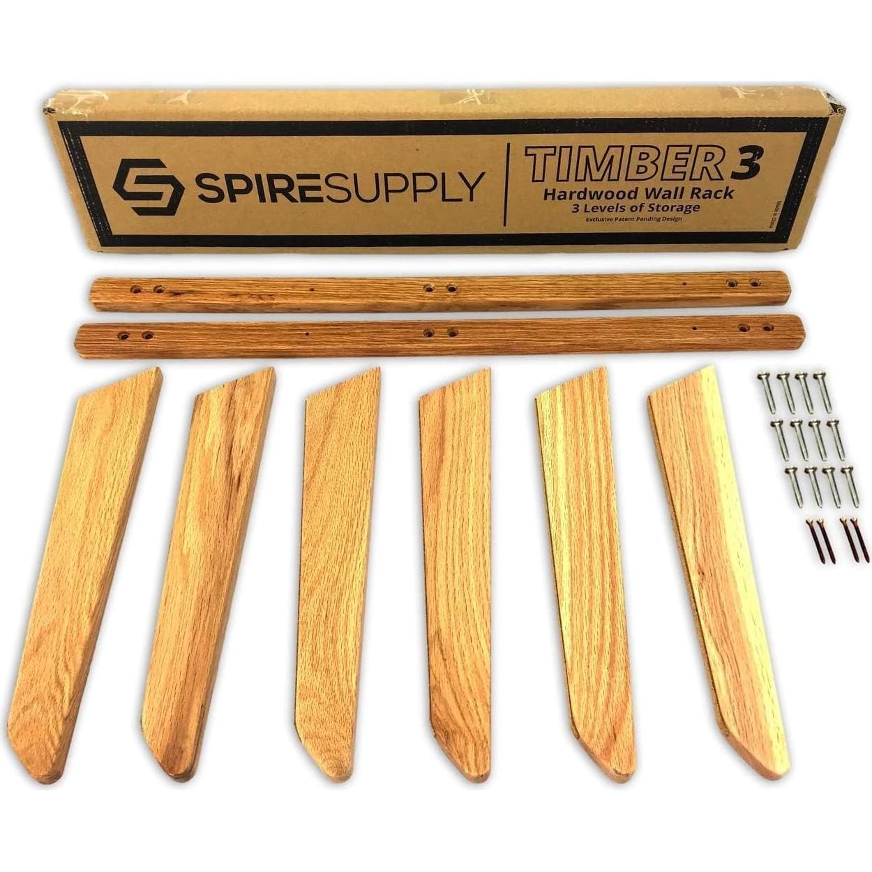 Soporte de Pared Madera StoreYourBoard para 6 Tablas Surf
