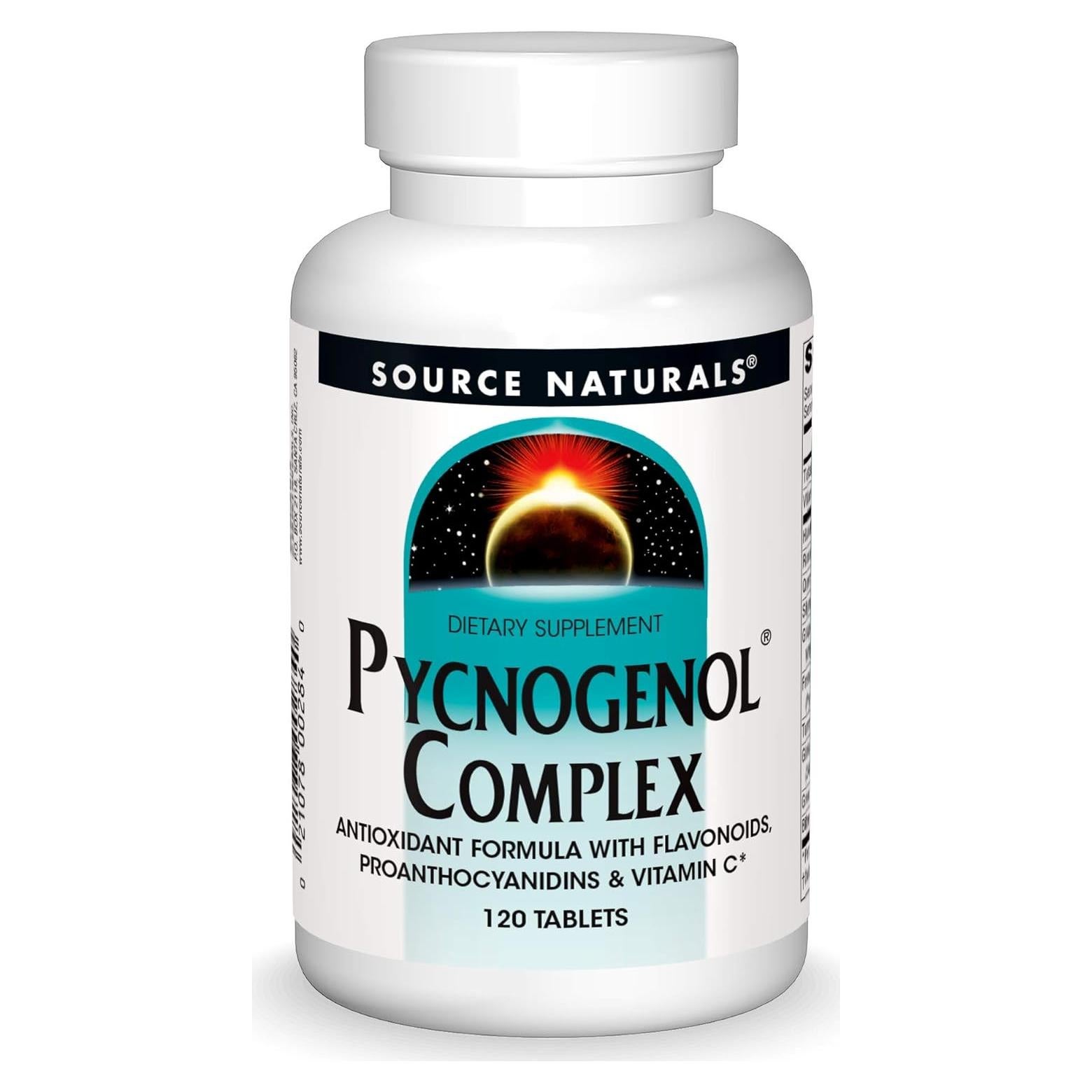 Complejo de Pycnogenol Source Naturals 120 Tabletas Antioxidantes
