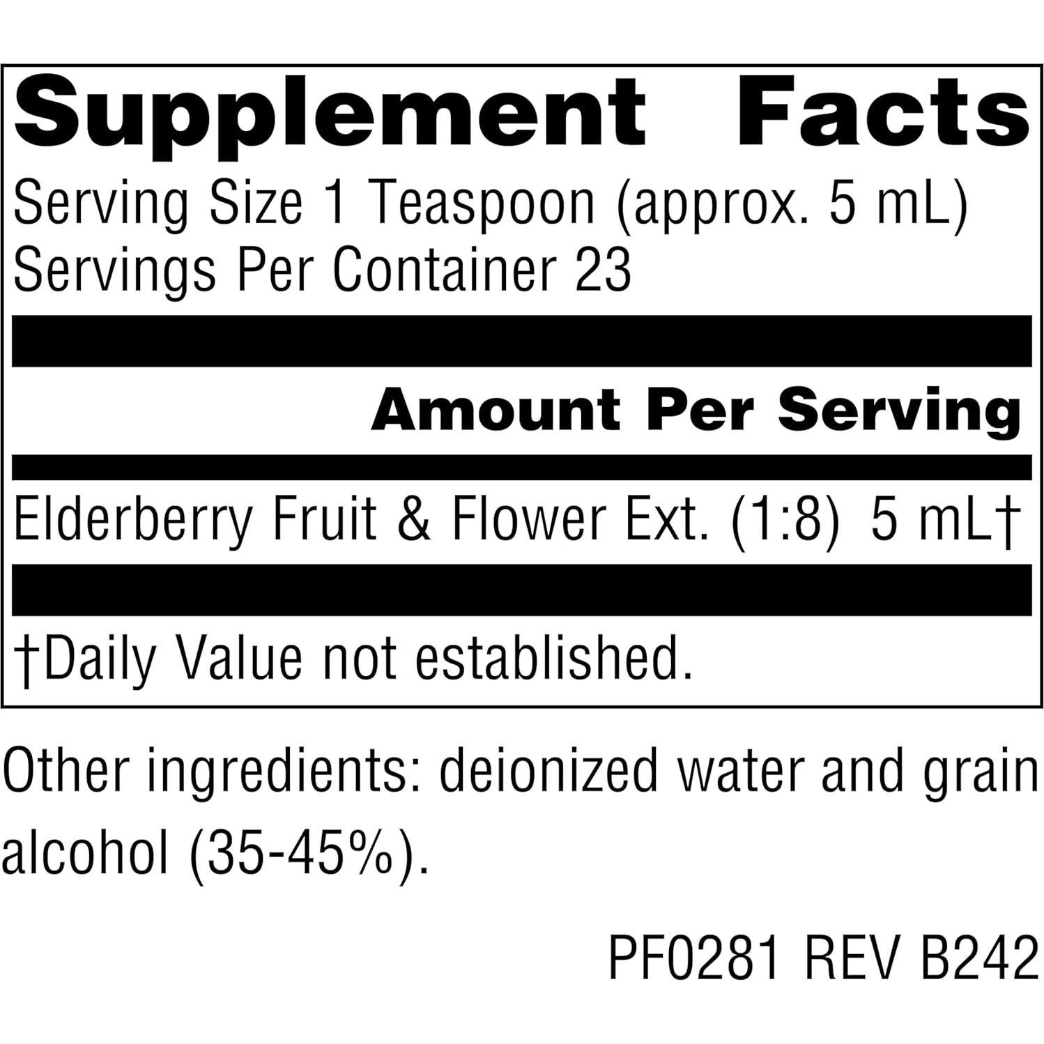 Extracto de Saúco Planetary Herbals 118 ml Espectro Completo