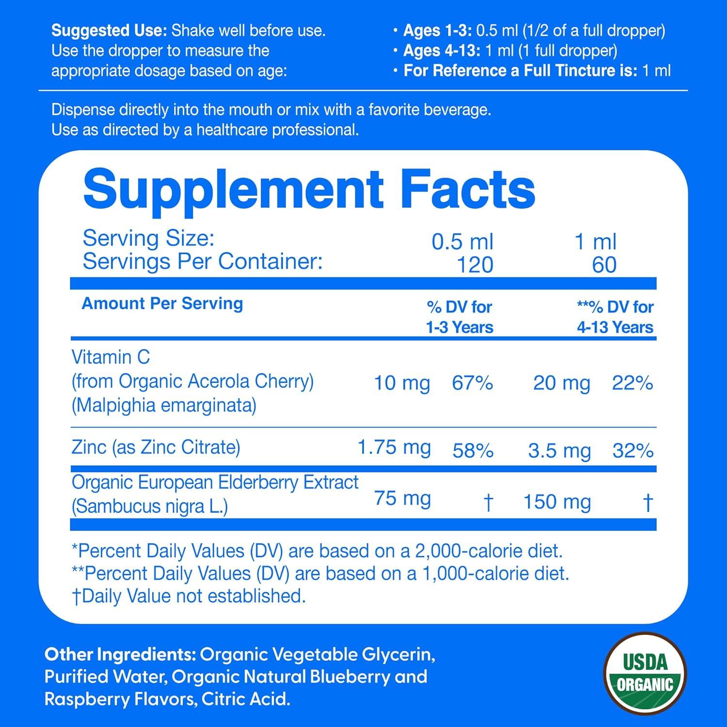 Extracto de Saúco Líquido Orgánico Feel Great 60ml - Inmunidad Niños