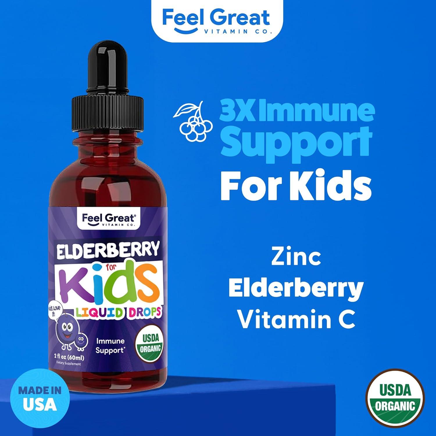 Extracto de Saúco Líquido Orgánico Feel Great 60ml - Inmunidad Niños