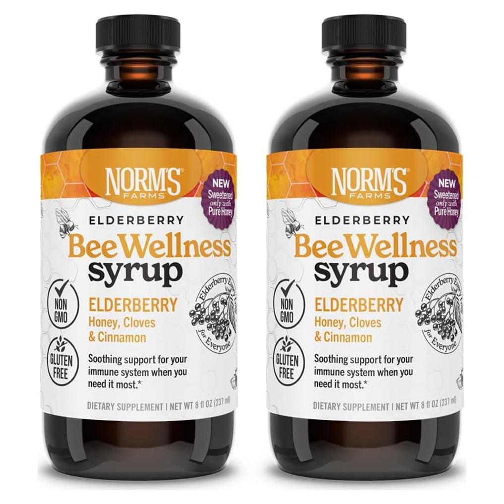 Jarabe de Saúco BeeWellness Norm's Farms 236.6 ml 2PK
