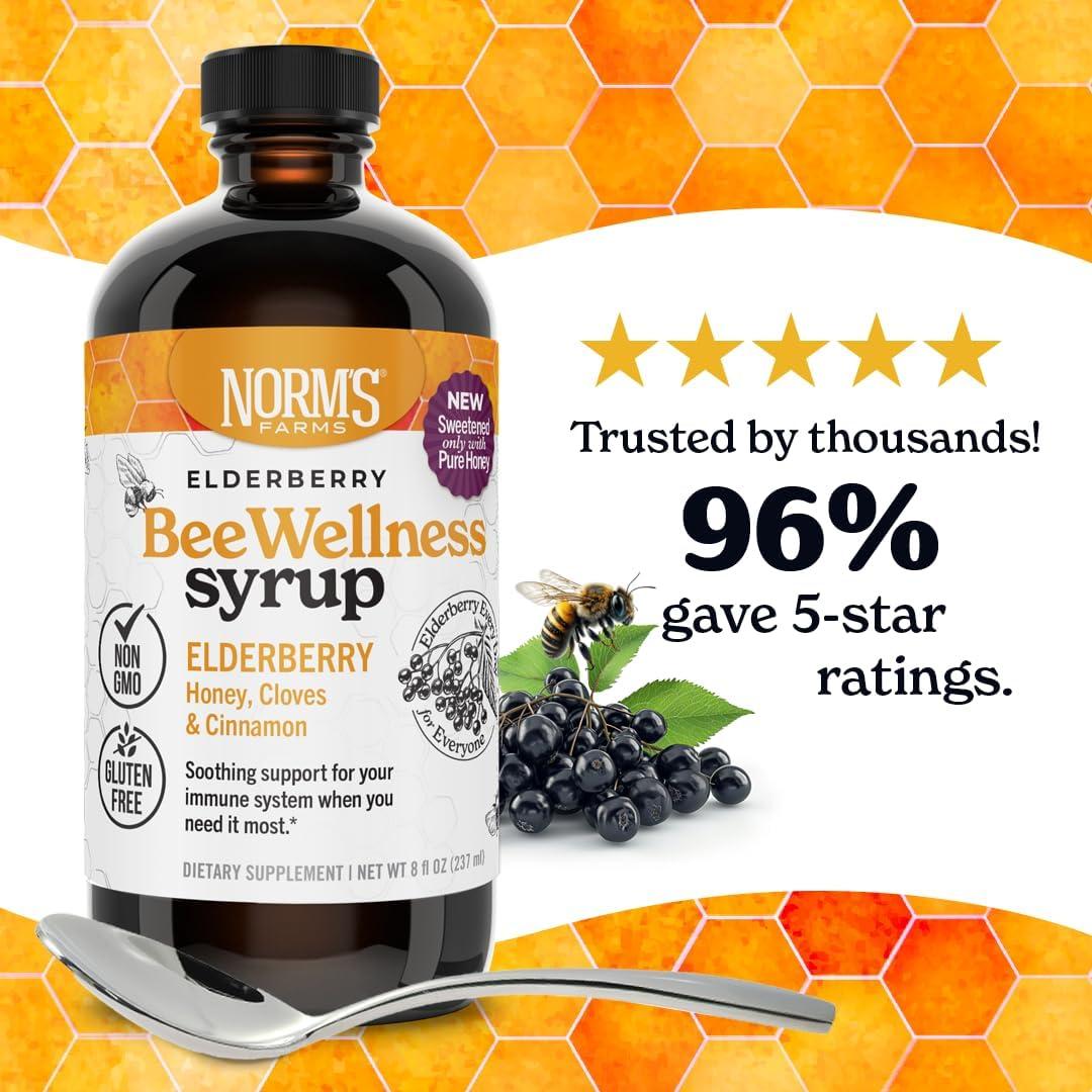 Jarabe de Saúco BeeWellness Norm's Farms 236.6 ml 2PK