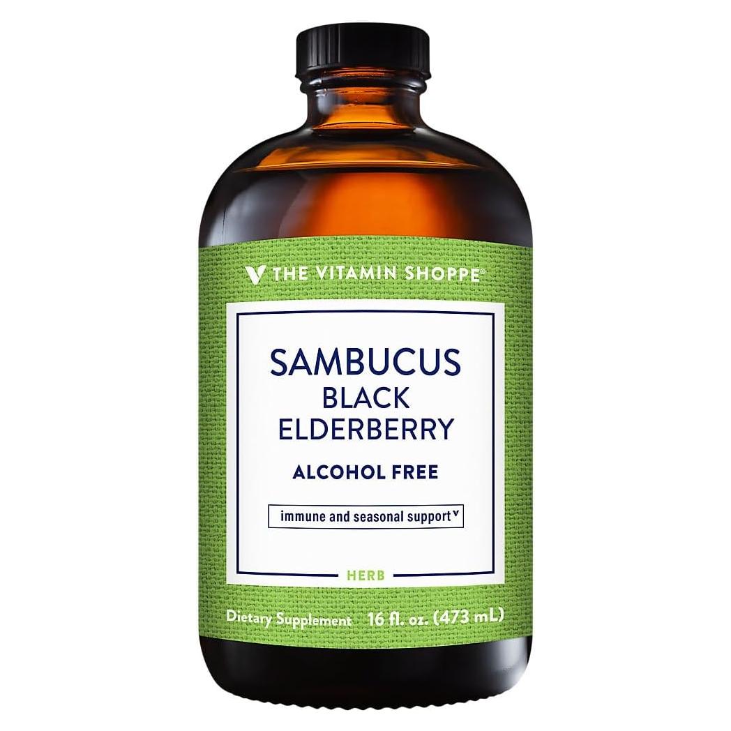 Extracto Líquido de Saúco Negro The Vitamin Shoppe 473 ml