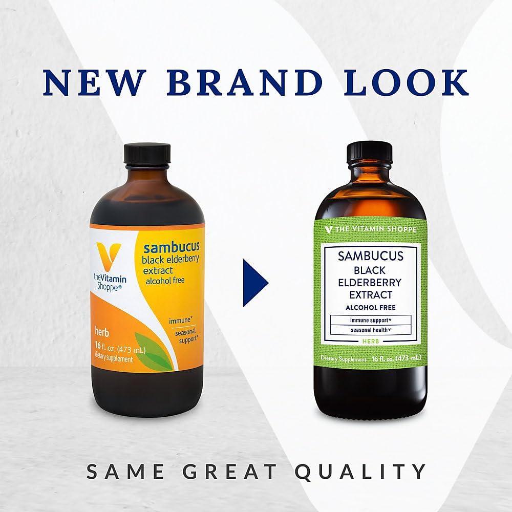 Extracto Líquido de Saúco Negro The Vitamin Shoppe 473 ml