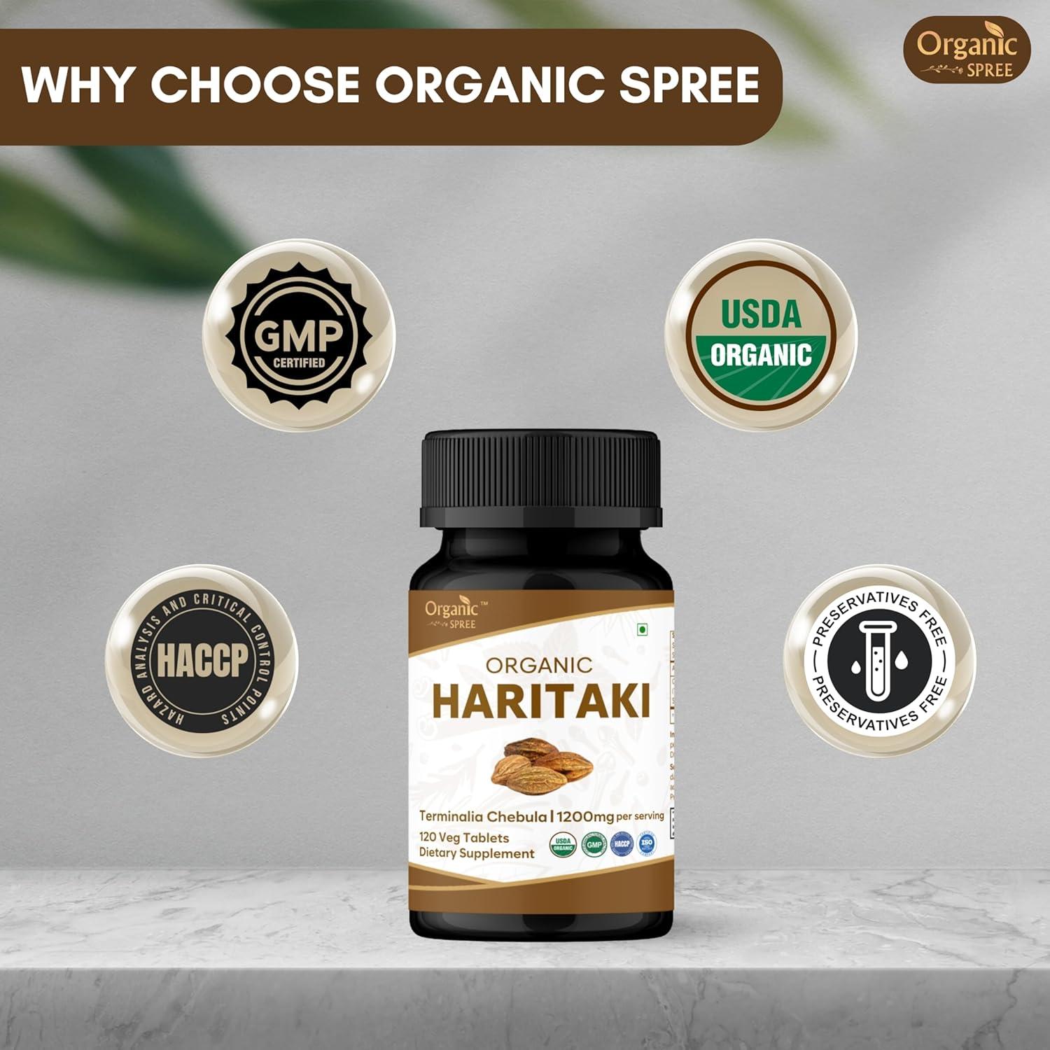 Suplemento Orgánico de Mulethi y Haritaki 150g - 120 Tabletas