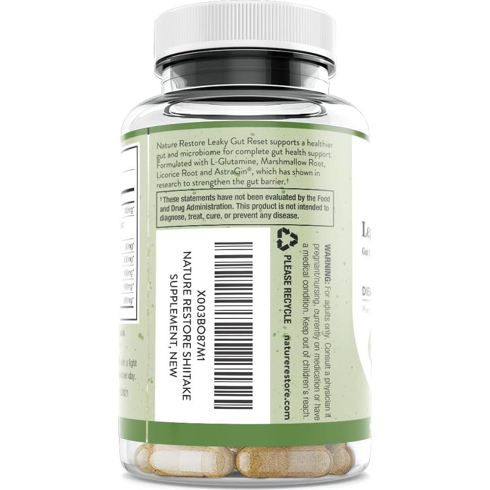 Cápsulas Digestivas Nature Restore | 90 Unidades | Probioticos y L-Glutamina