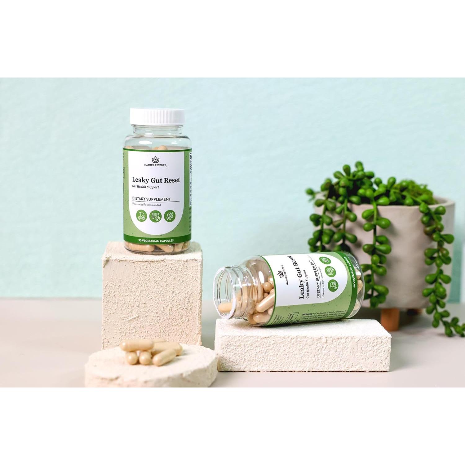 Cápsulas Digestivas Nature Restore | 90 Unidades | Probioticos y L-Glutamina