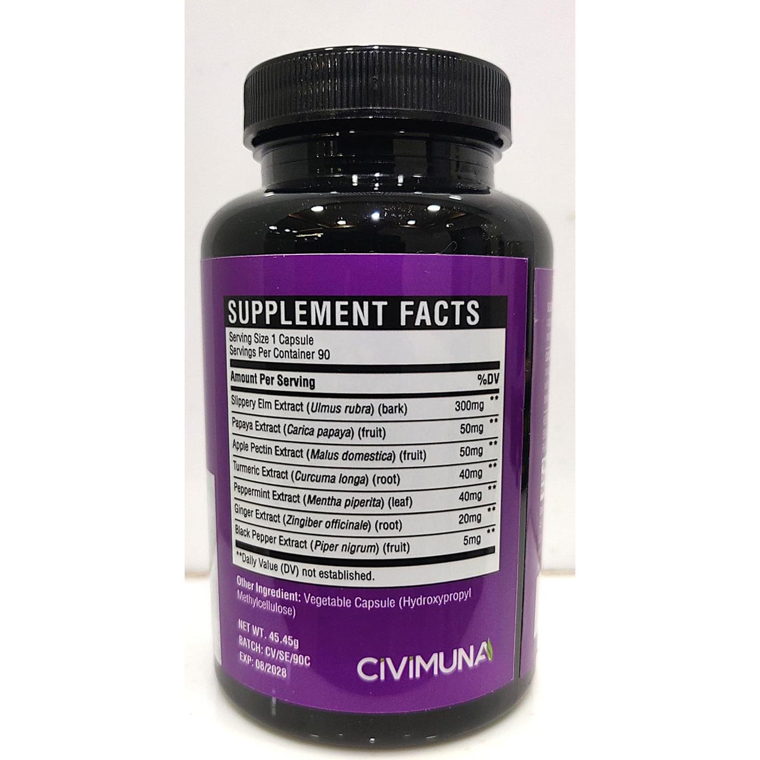 Cápsulas de Olmo Resbaladizo CIVIMUNA - 90 Unidades