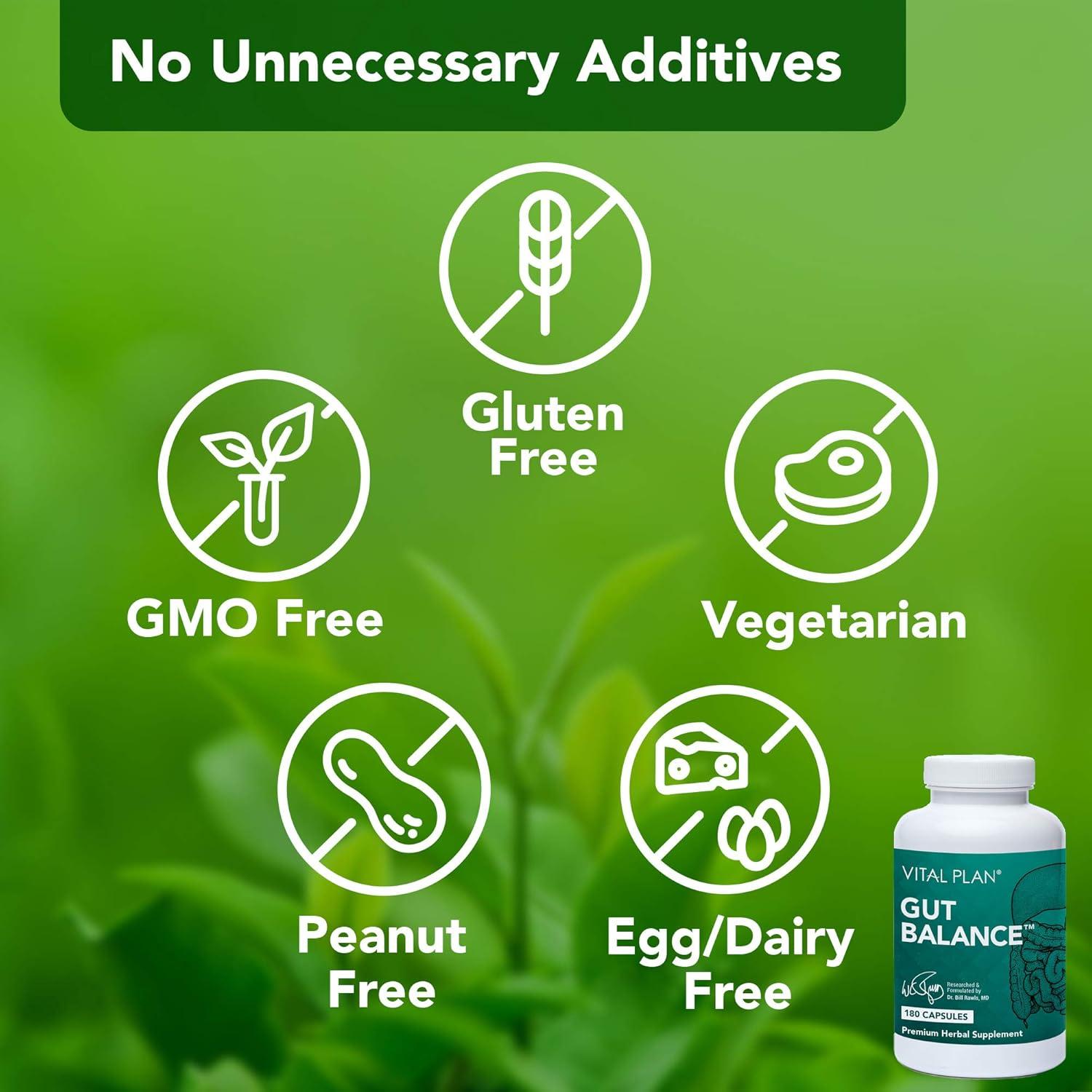 Suplemento Digestivo Vital Plan Dr. Bill Rawls 180 Cápsulas