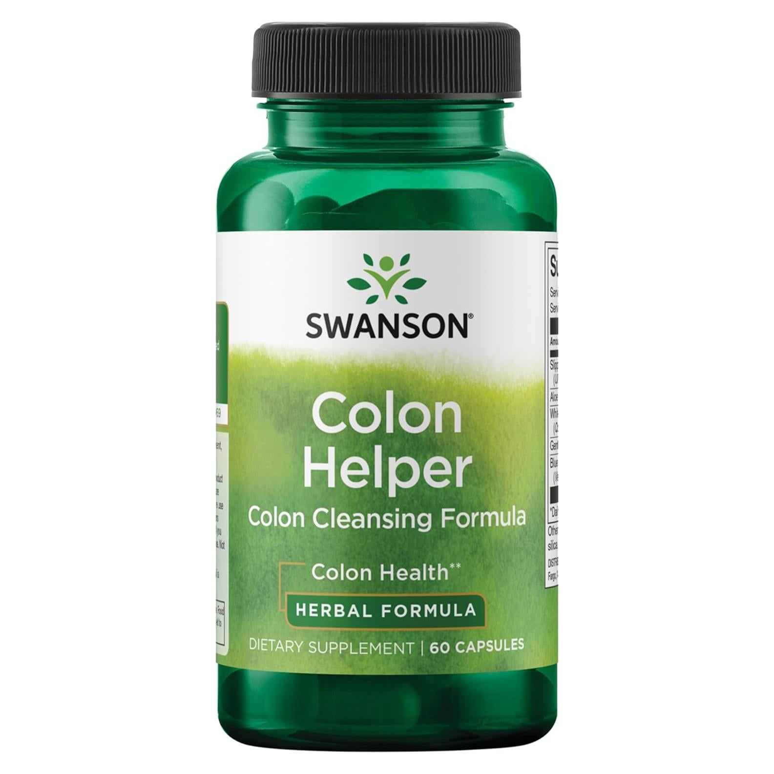 Suplemento Digestivo Swanson Colon Helper - 60 Cápsulas