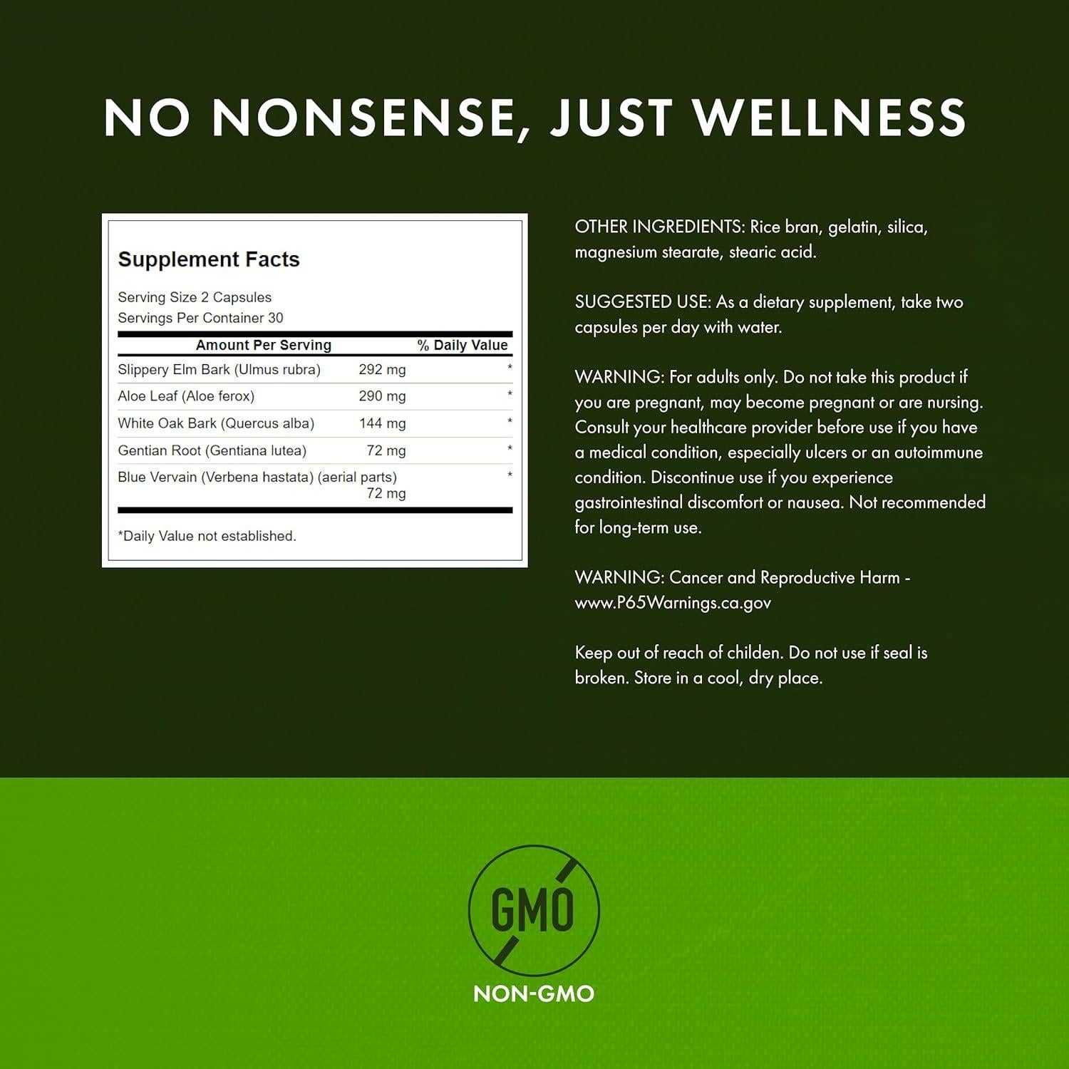 Suplemento Digestivo Swanson Colon Helper - 60 Cápsulas