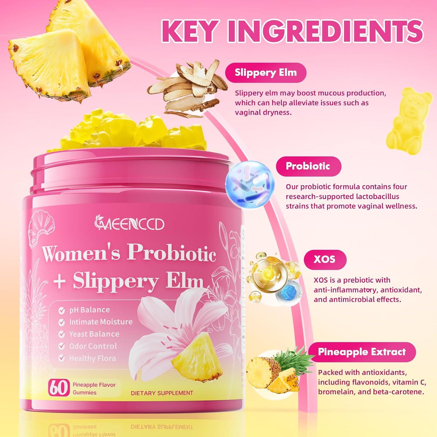 Gomitas Probioticas Femeninas Her Juicy Sabor Piña 60 Unidades