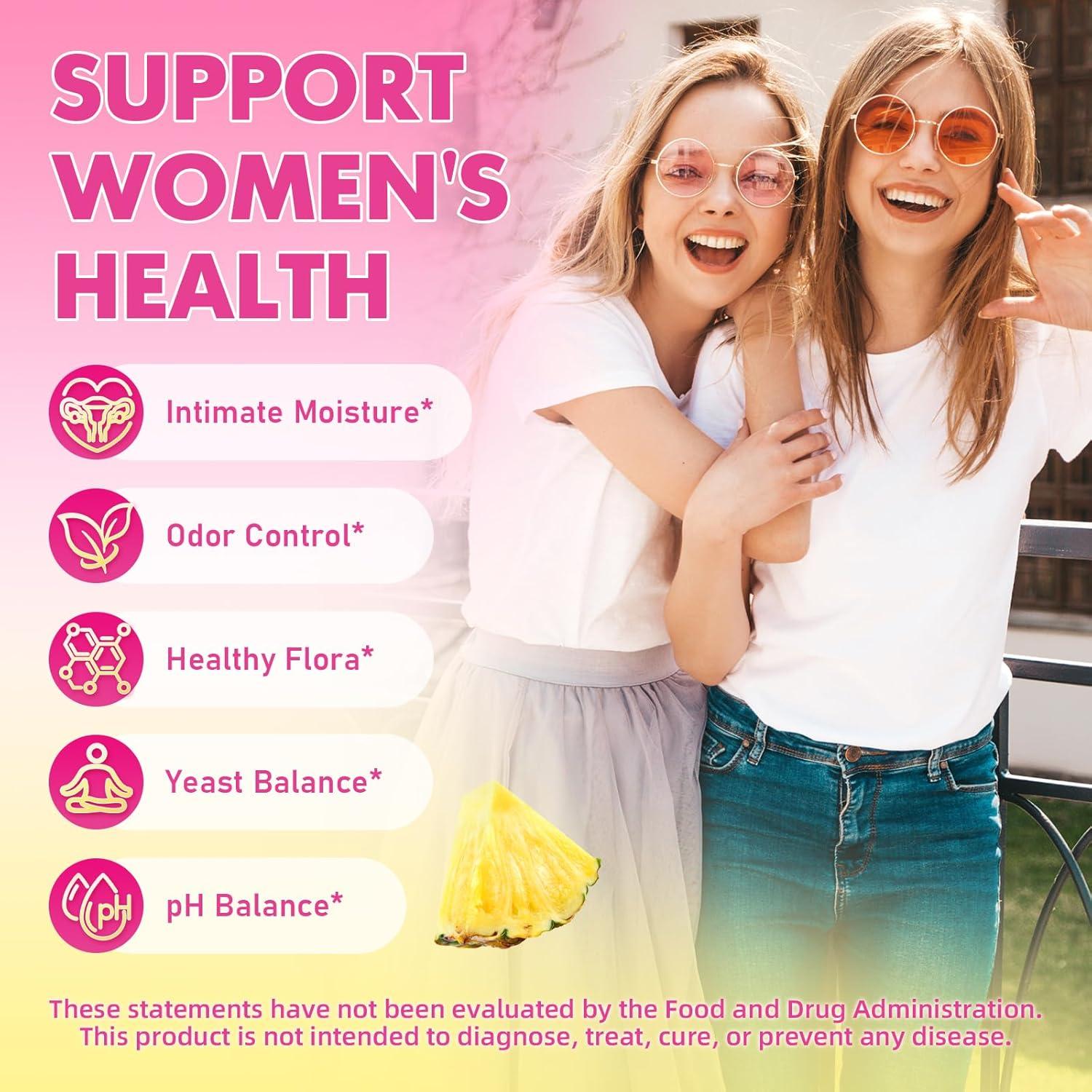 Gomitas Probioticas Femeninas Her Juicy Sabor Piña 60 Unidades