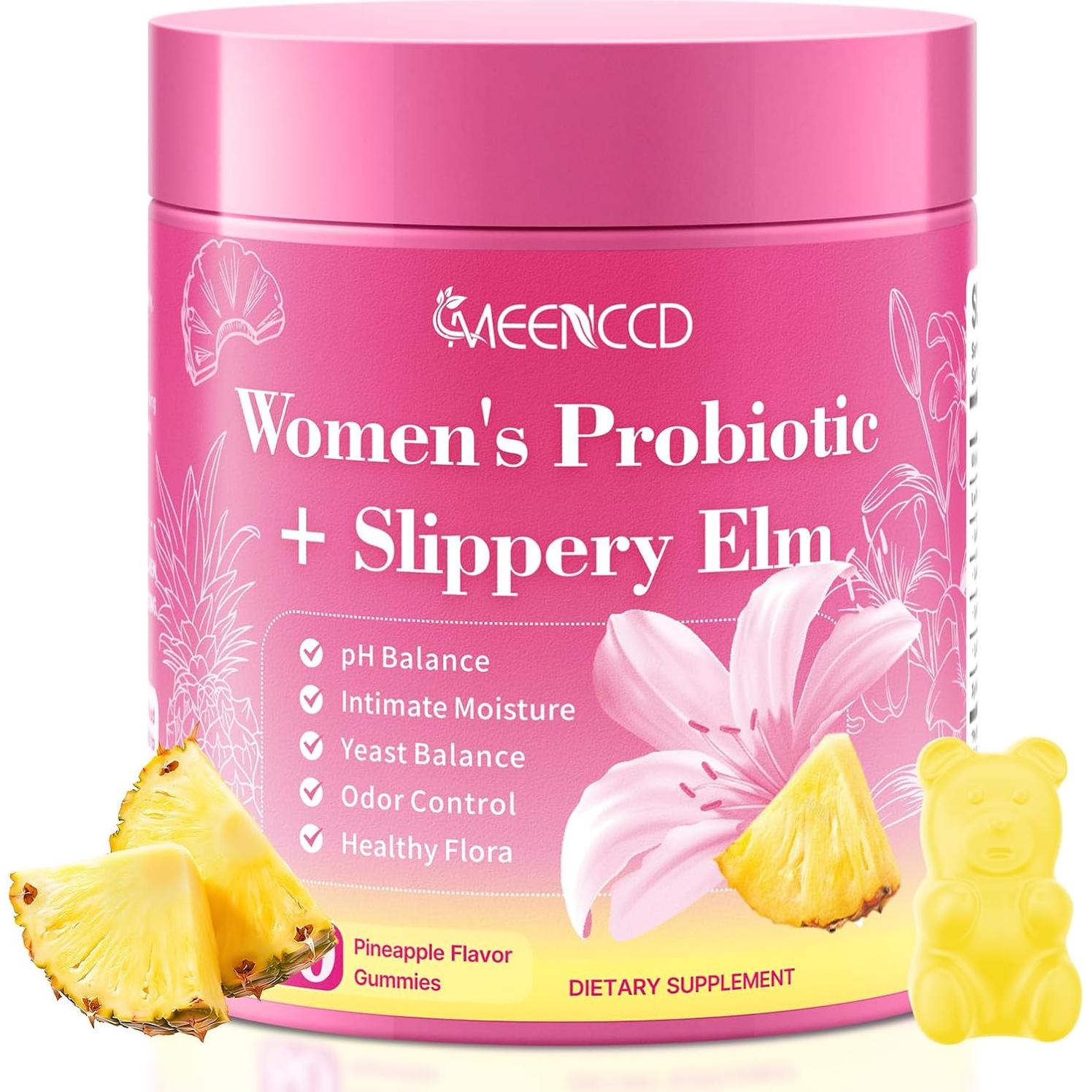 Gomitas Probioticas Femeninas Her Juicy Sabor Piña 60 Unidades