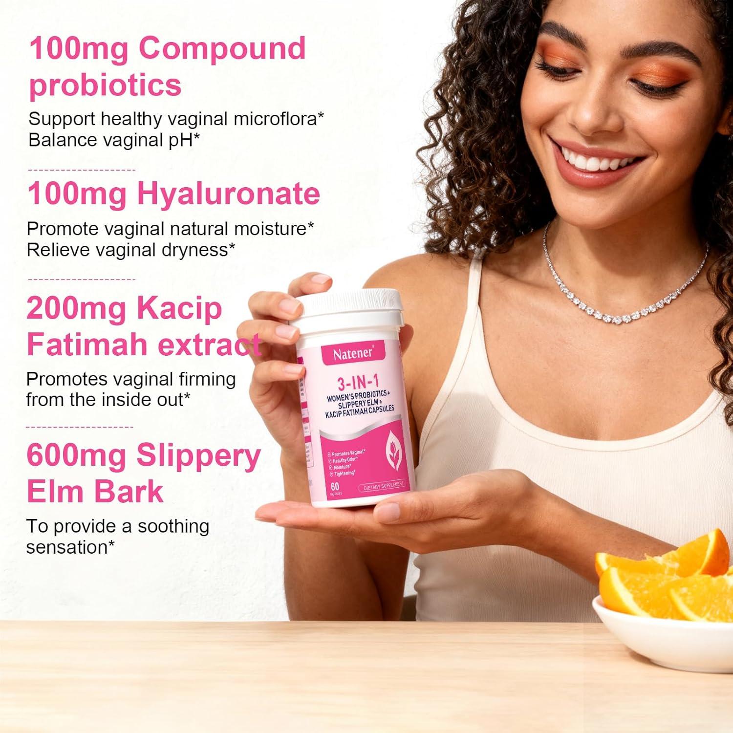 Probioticos Vaginales 3 en 1 Natener - 60 Cápsulas 600mg