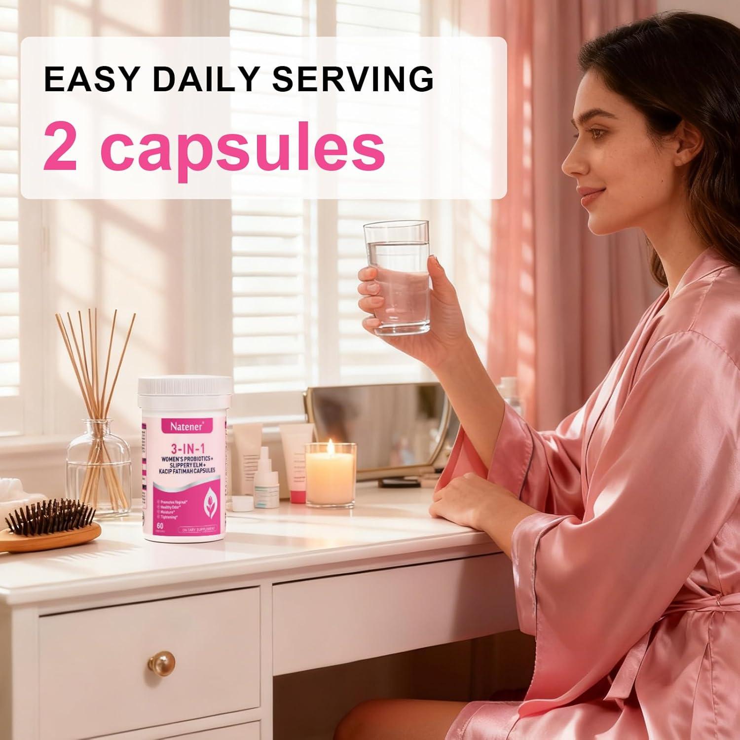 Probioticos Vaginales 3 en 1 Natener - 60 Cápsulas 600mg