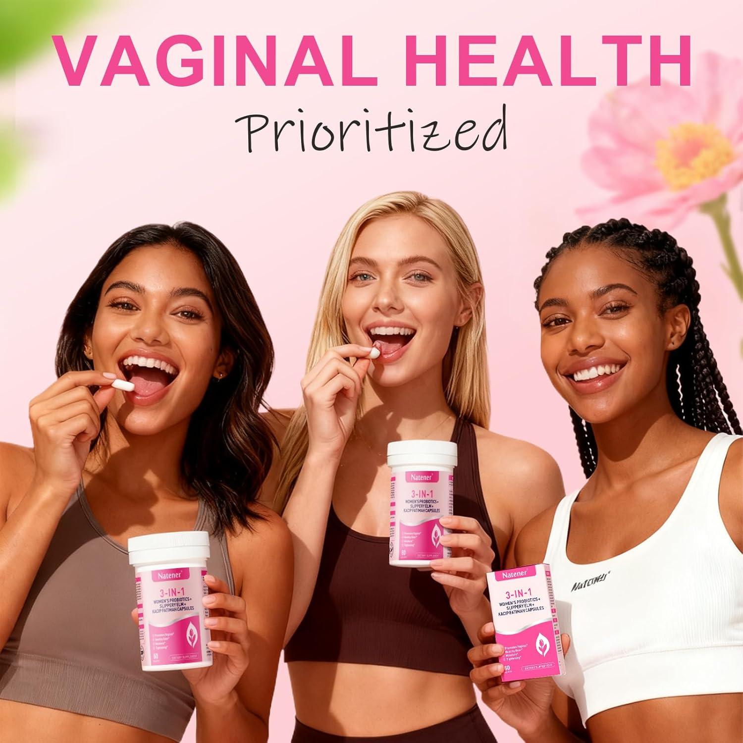 Probioticos Vaginales 3 en 1 Natener - 60 Cápsulas 600mg