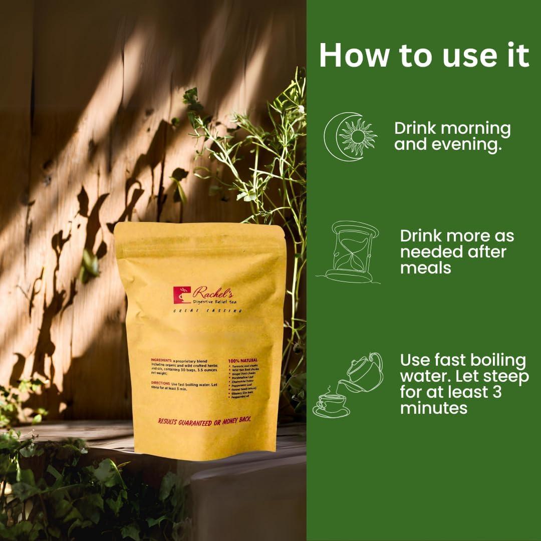 Té de Hierbas Sin Cafeína Rachel 30 Bolsitas + 100 Cápsulas