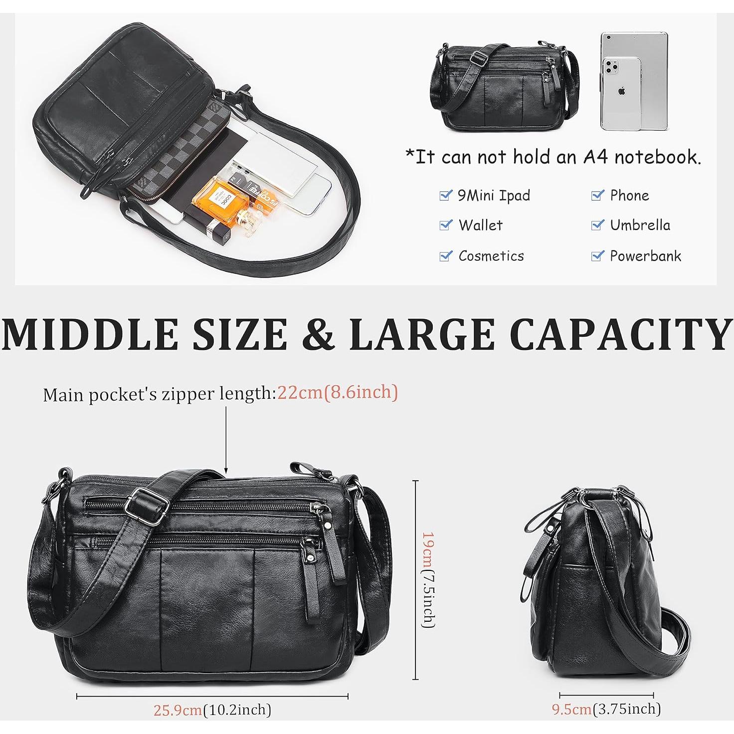 Bolso Cruzado VOLGANIK ROCK para Mujeres PU Cuero Suave