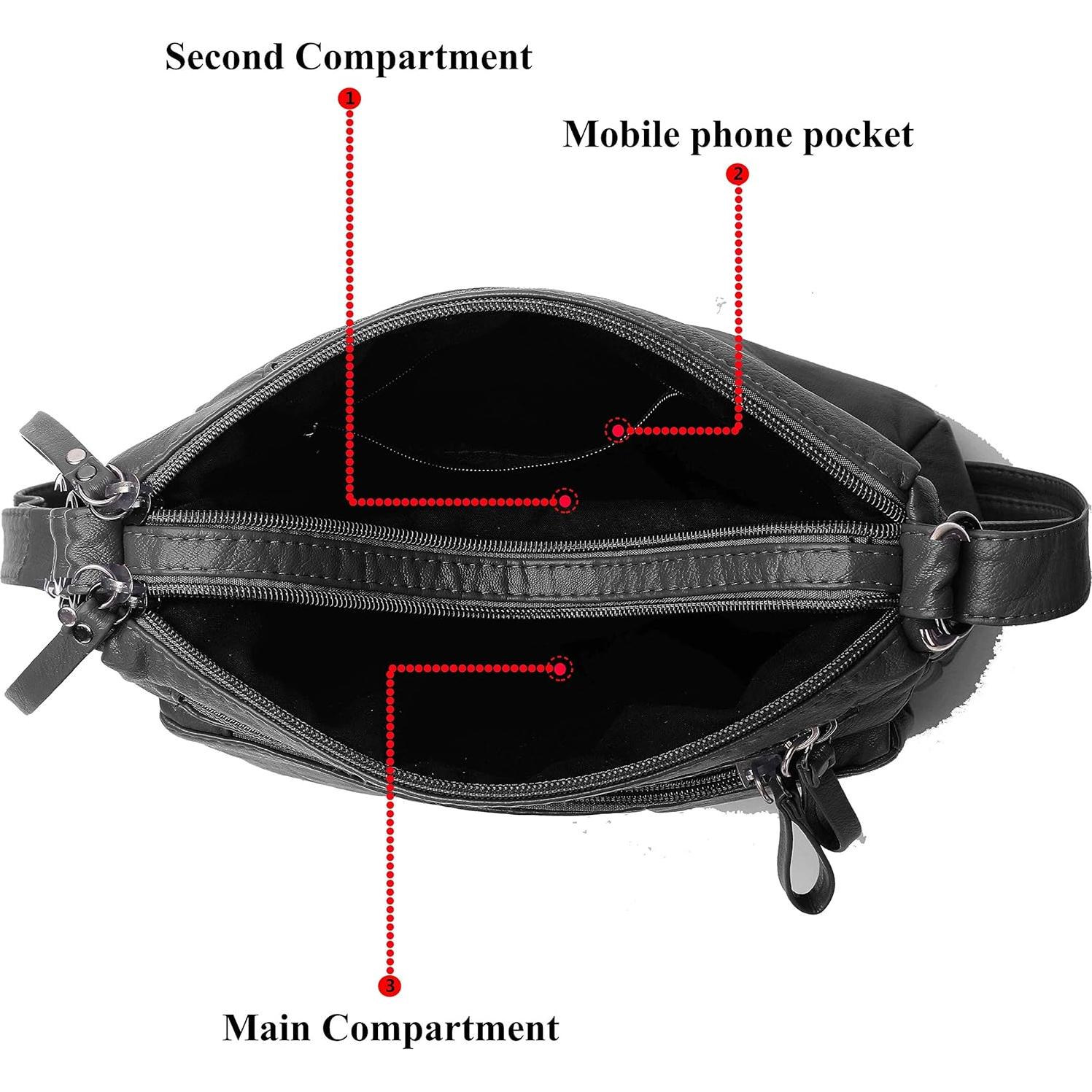 Bolso Cruzado VOLGANIK ROCK para Mujeres PU Cuero Suave