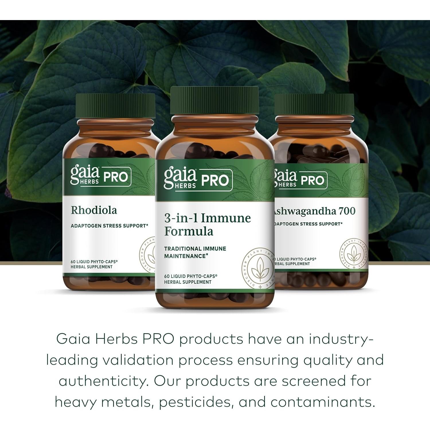 Suplemento Inmunológico Gaia Herbs PRO 60 Cápsulas Veganas