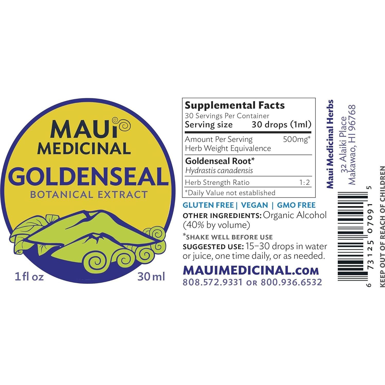 Extracto de raíz de sello de oro Maui Medicinal 30ml