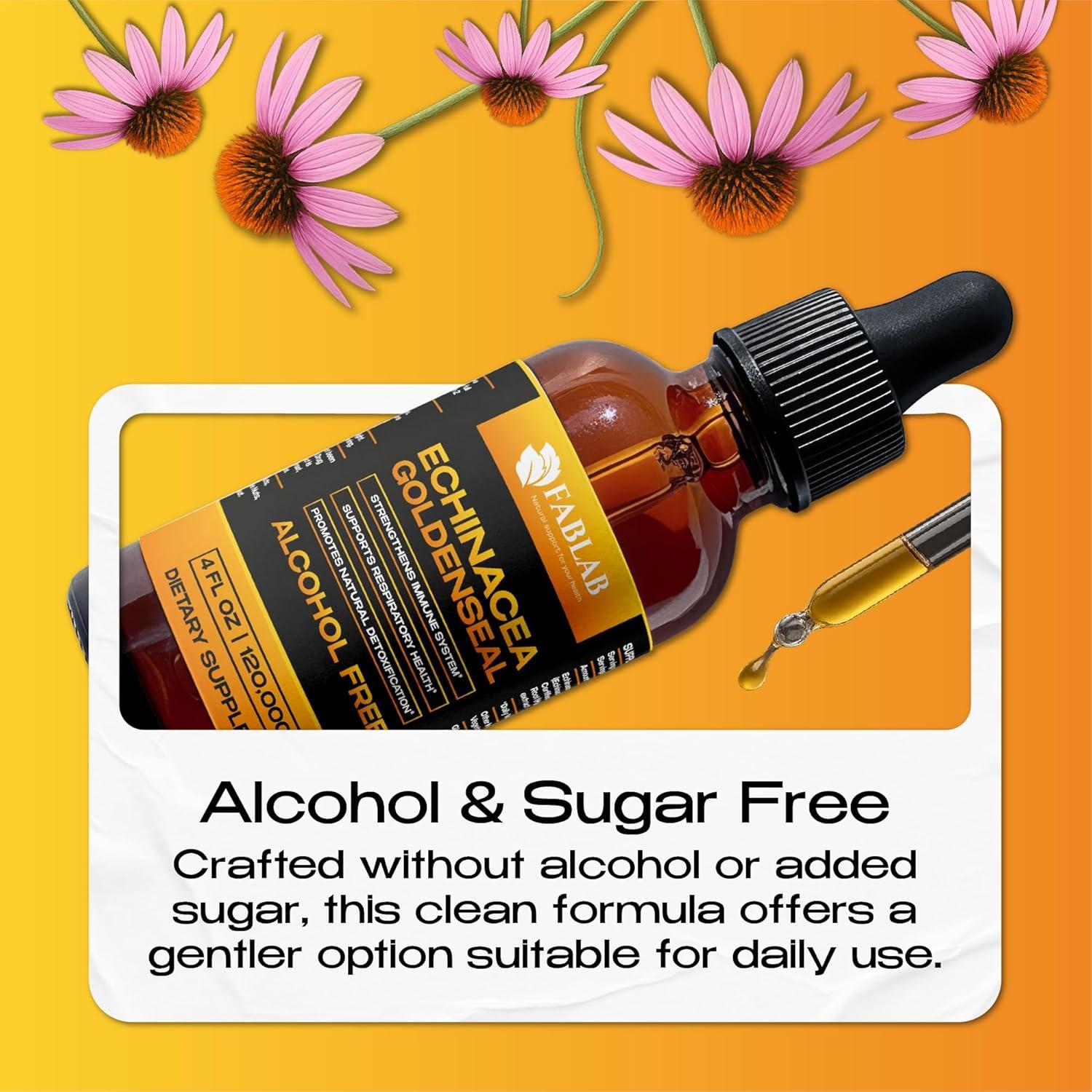 Extracto Líquido de Equinácea y Sello Dorado FabLab 118ml