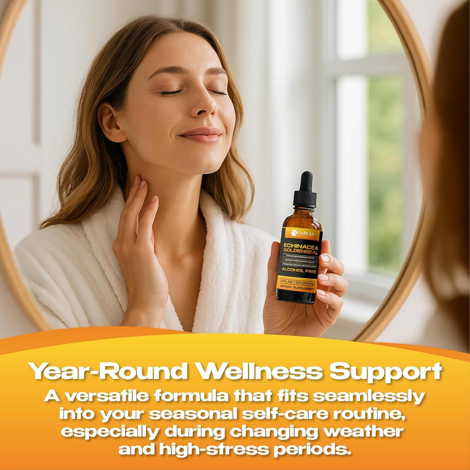 Extracto Líquido de Equinácea y Sello Dorado FabLab 118ml