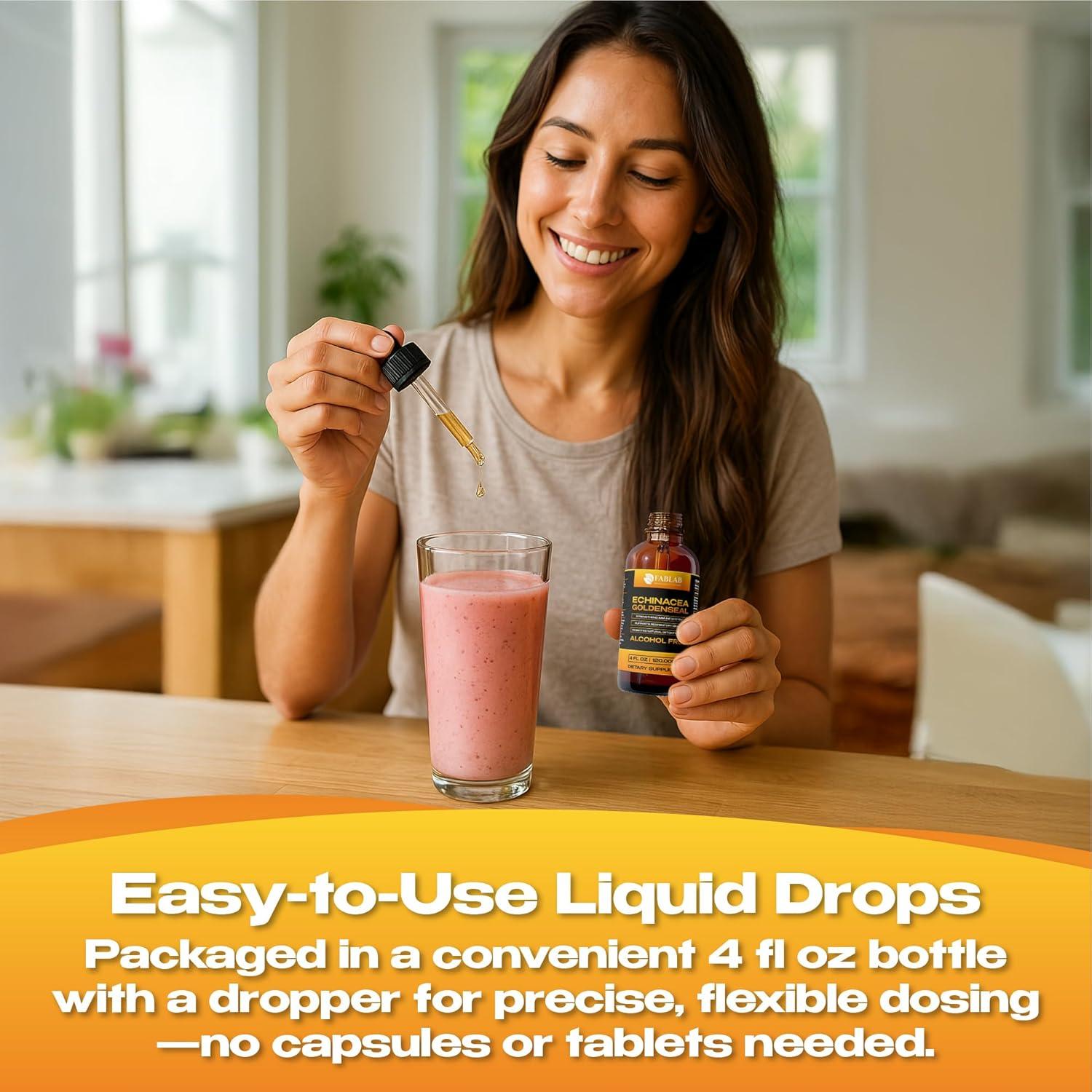 Extracto Líquido de Equinácea y Sello Dorado FabLab 118ml