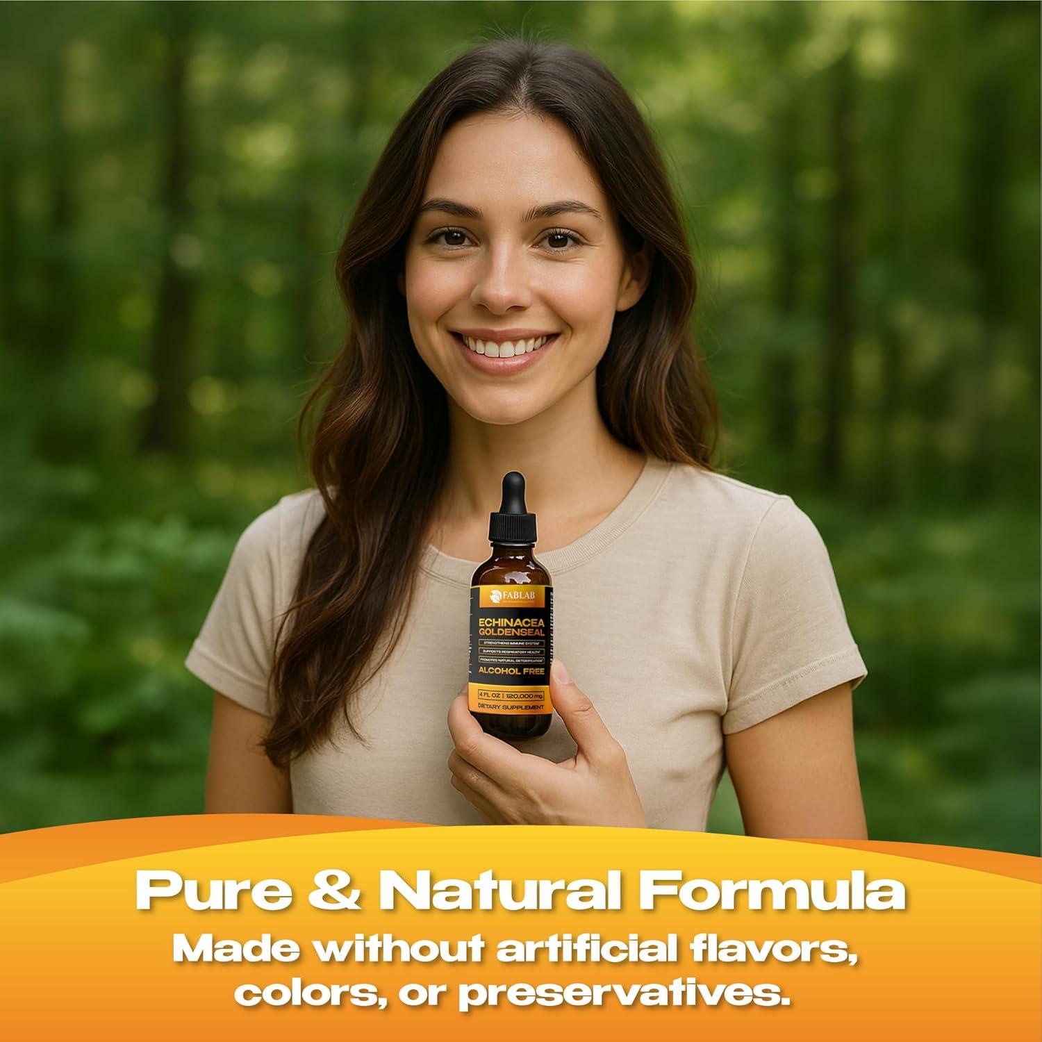 Extracto Líquido de Equinácea y Sello Dorado FabLab 118ml