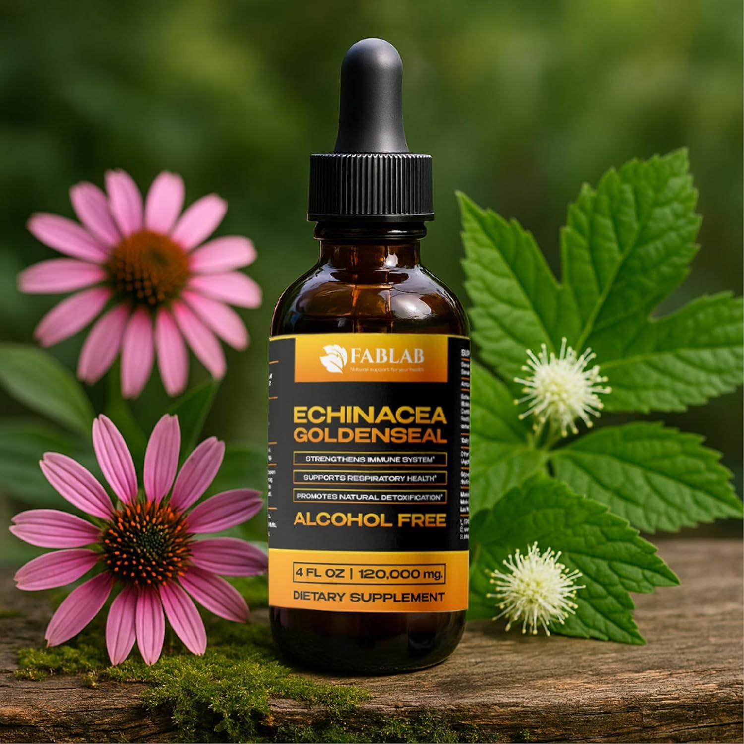 Extracto Líquido de Equinácea y Sello Dorado FabLab 118ml