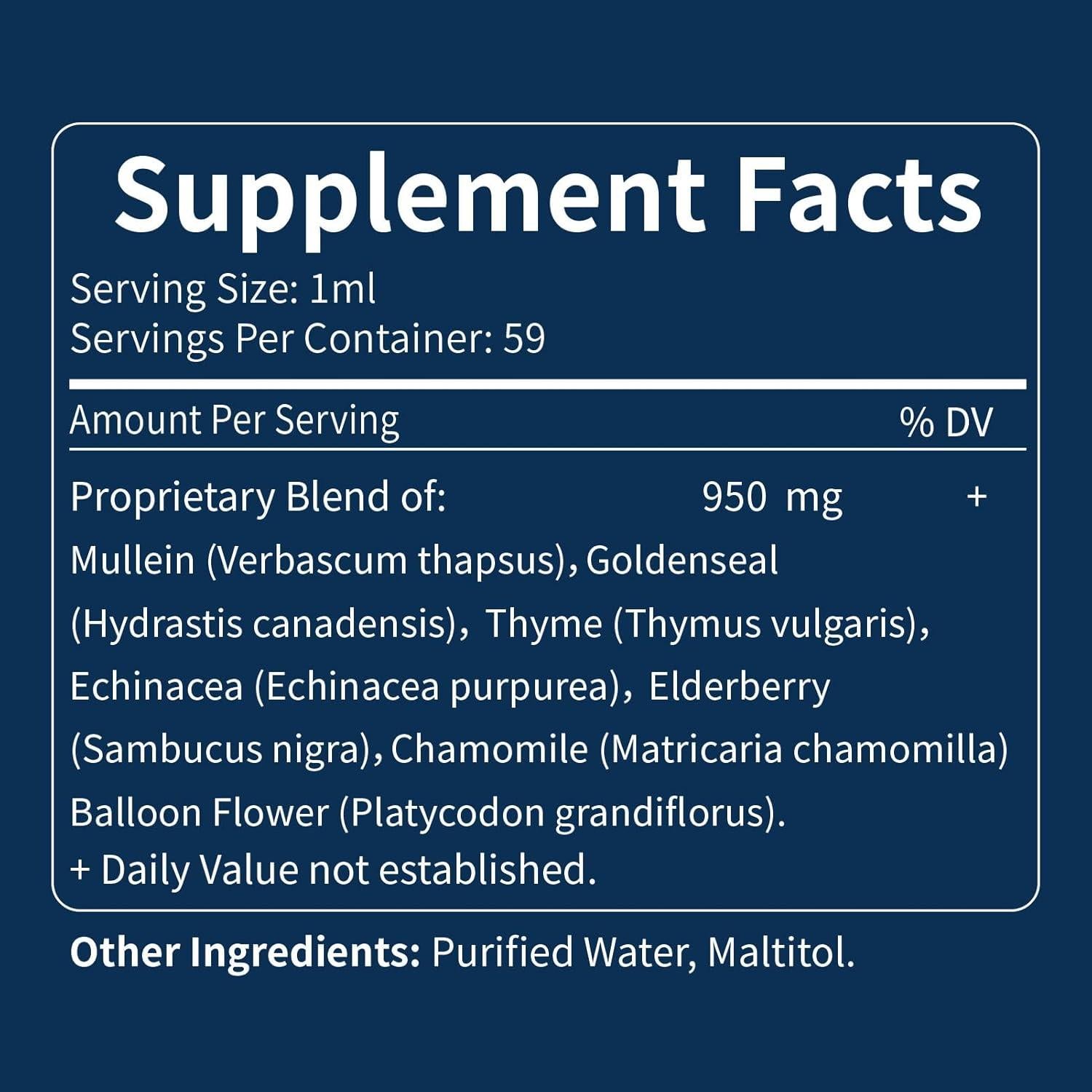 Gotas de Mullein Selvaherb 60ml - Salud Respiratoria y Inmunidad