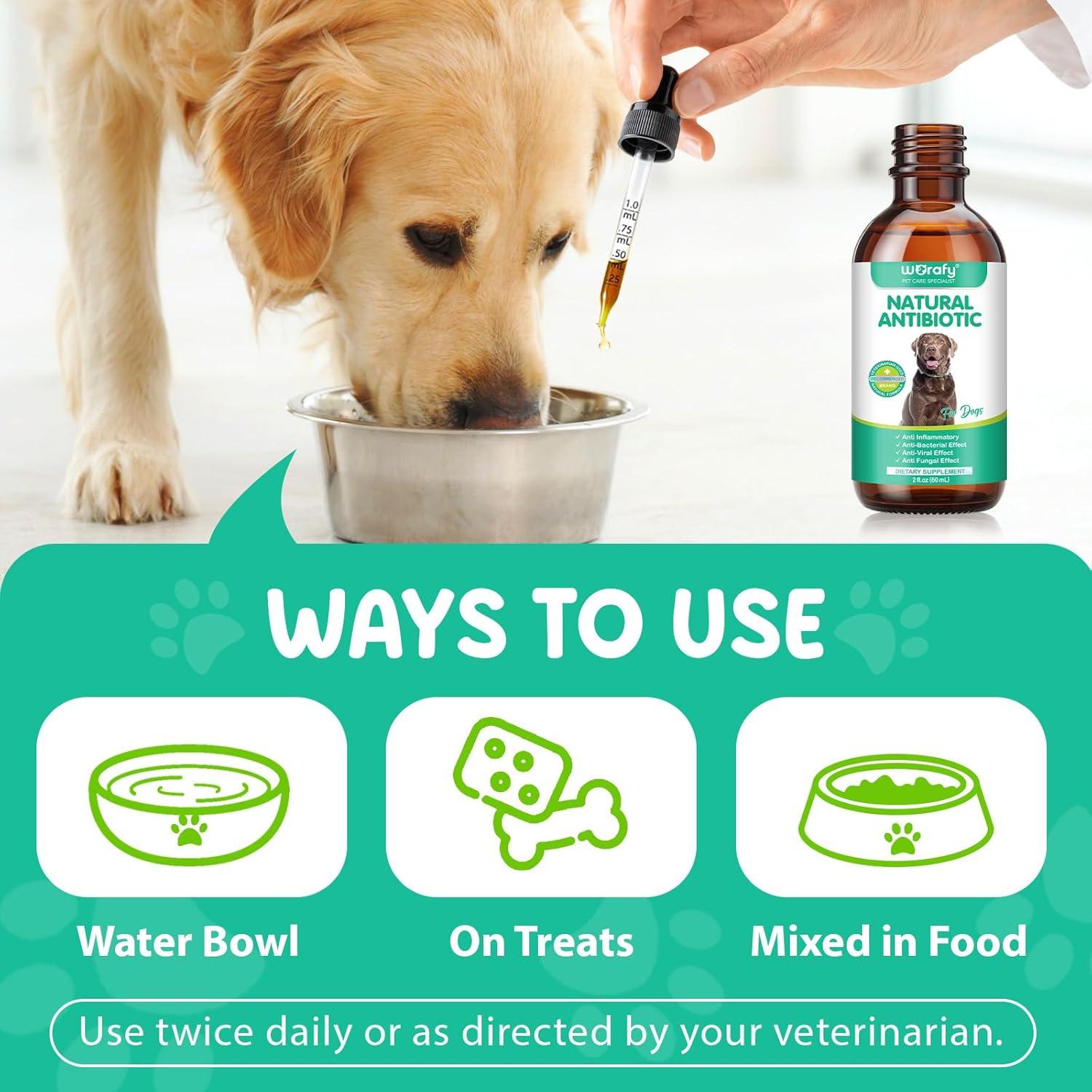 Antibióticos Naturales para Perros ZQZPZBPZ 60ml Sabor Tocino