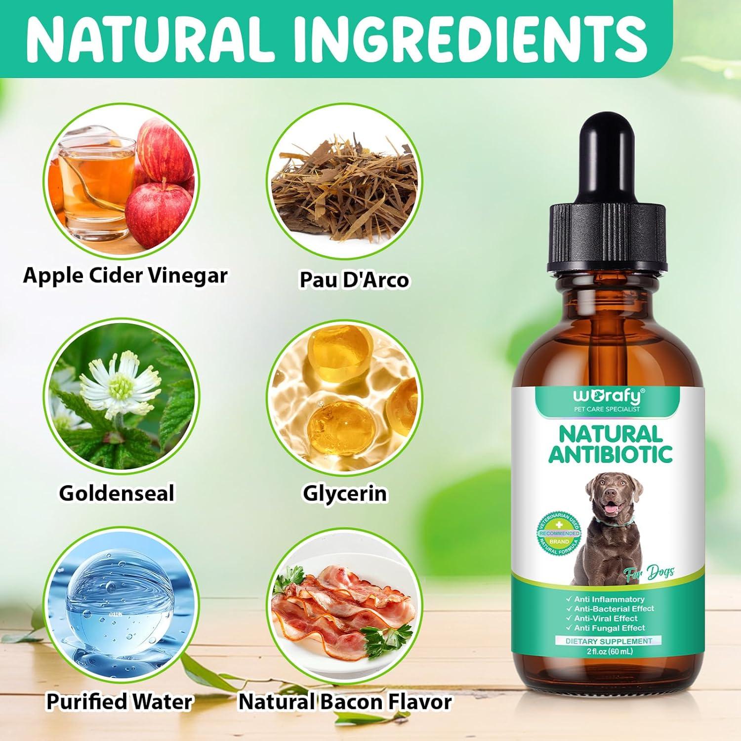 Antibióticos Naturales para Perros ZQZPZBPZ 60ml Sabor Tocino