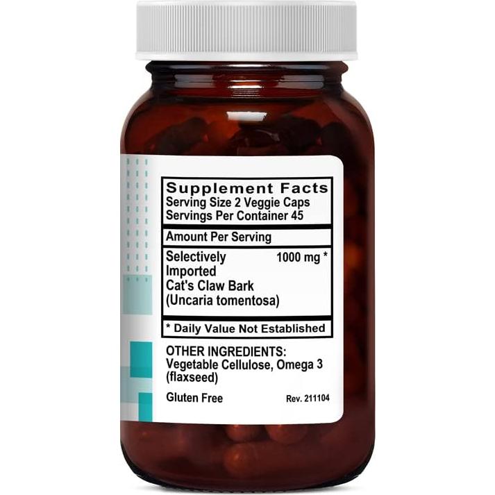 Suplemento Herbal Uña de Gato Kovite 500mg - Kosher Vegano