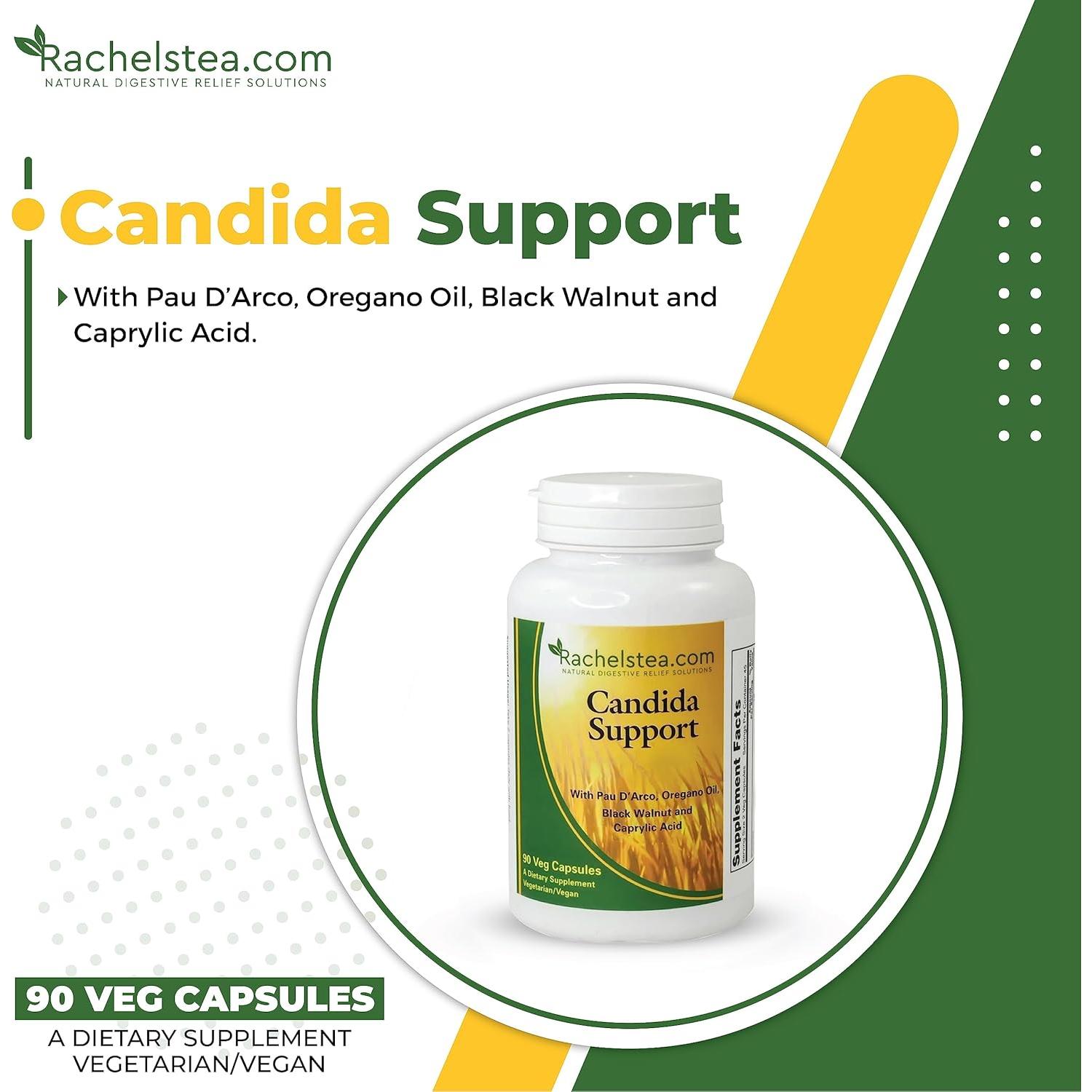 Suplemento Vegano Soporte Candida Rachel - 90 Cápsulas
