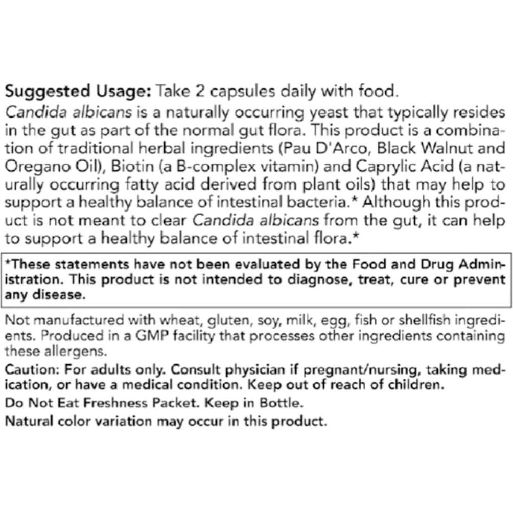 Suplemento Vegano Soporte Candida Rachel - 90 Cápsulas