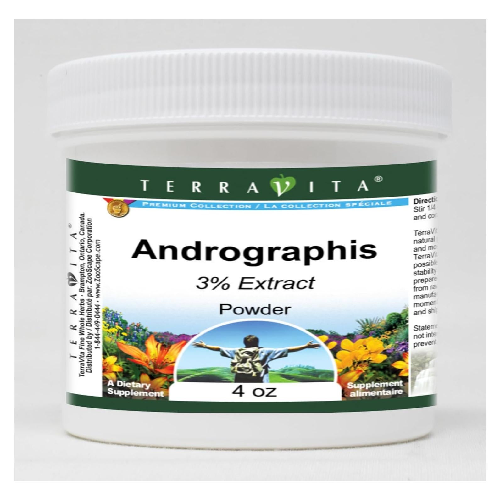 Andrographis Paniculata 3% Polvo 113.4 g TerraVita