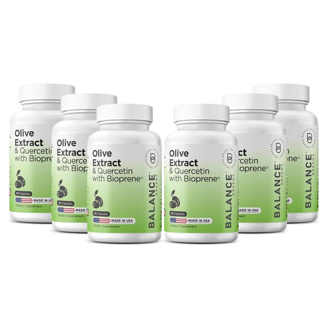 Extracto de hoja de olivo Balance Breens 400mg con Bioperina - 60 cápsulas