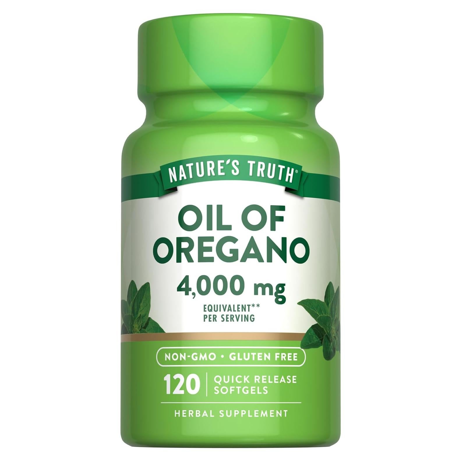Aceite de Orégano Nature's Truth 4000 mg 120 Cápsulas Blandas