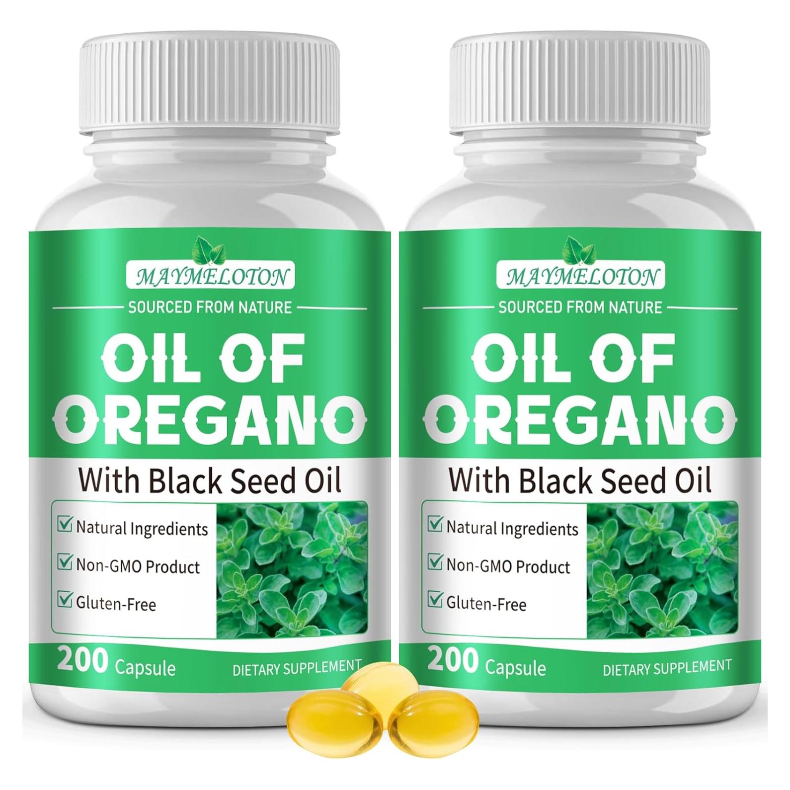 Cápsulas de Aceite de Orégano y Semilla Negra 200 Unidades