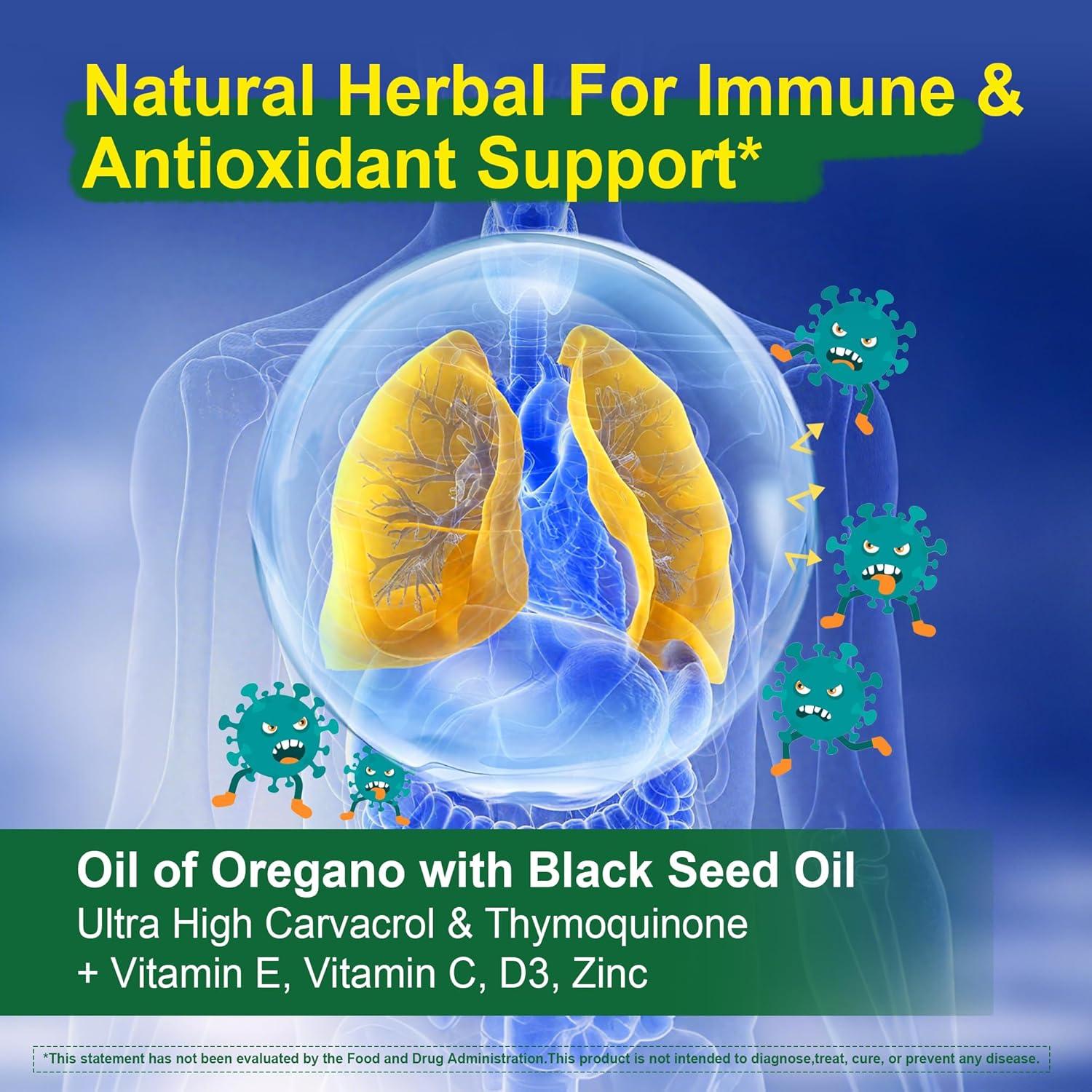 Gomas de Aceite de Orégano y Semilla Negra Lilicare 240g