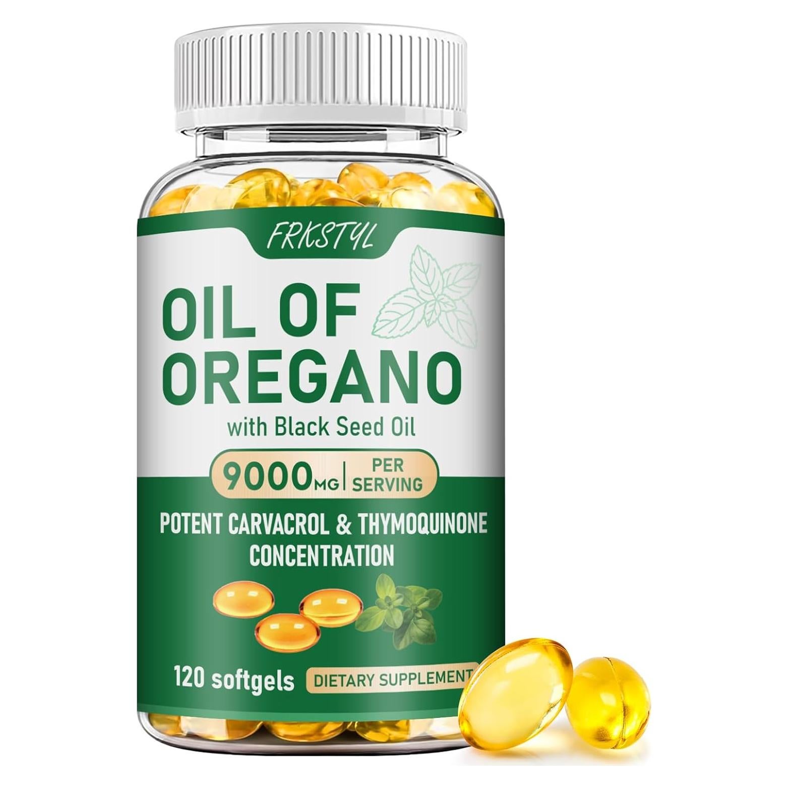 Aceite de Orégano y Semilla Negra FRKSTYL 120 Cápsulas