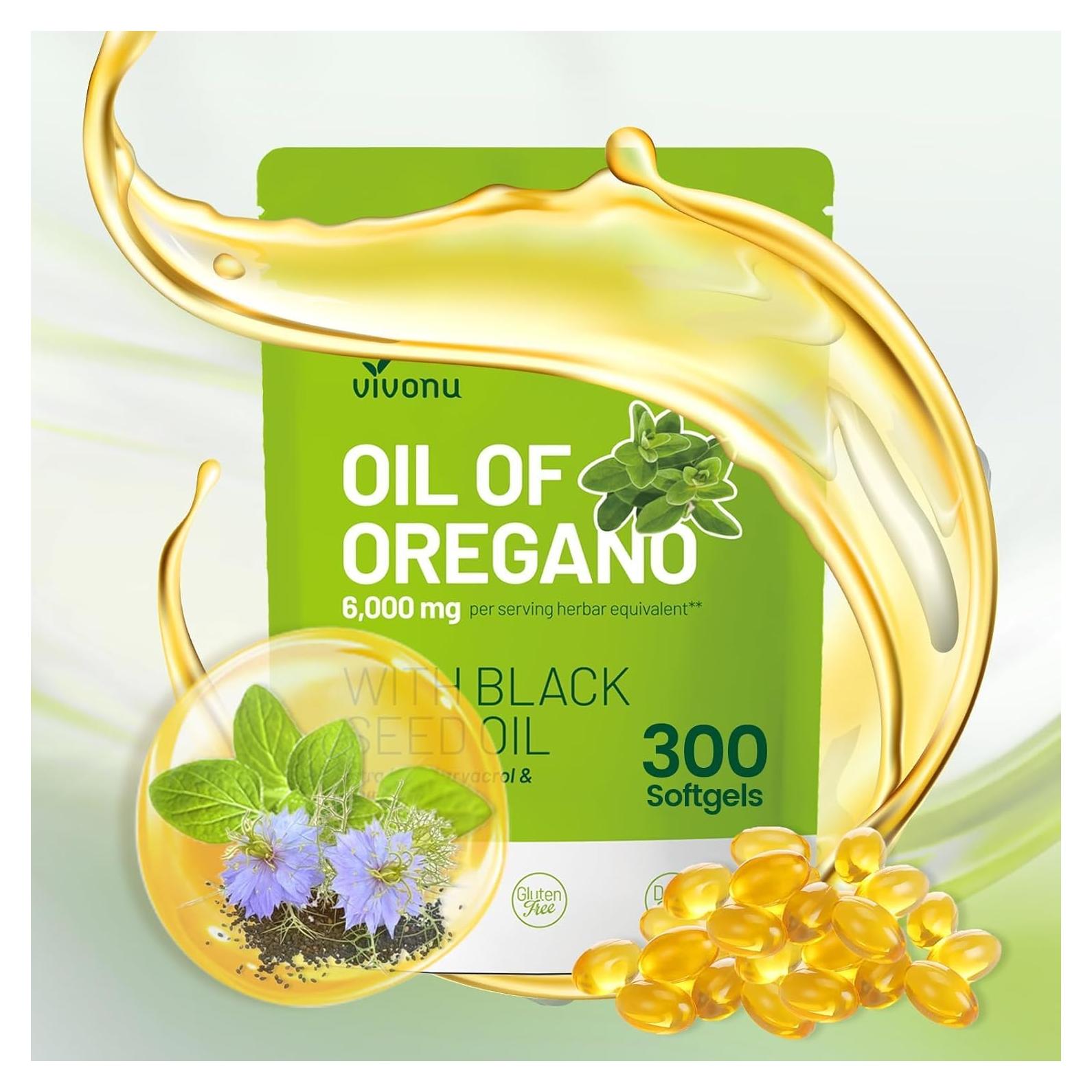 Cápsulas de Aceite de Orégano Orgánico VivoNu 300 Pcs