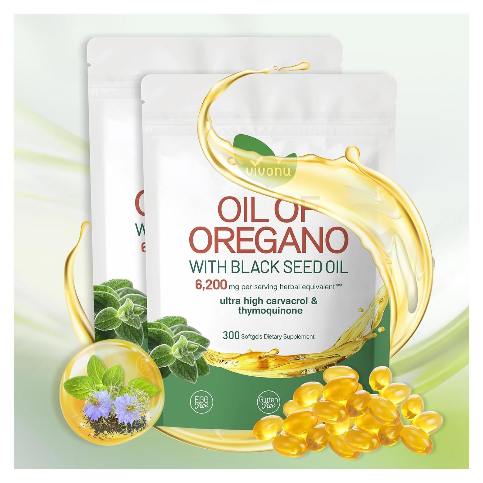 Cápsulas de Aceite de Orégano Orgánico VivoNu 300 Pcs