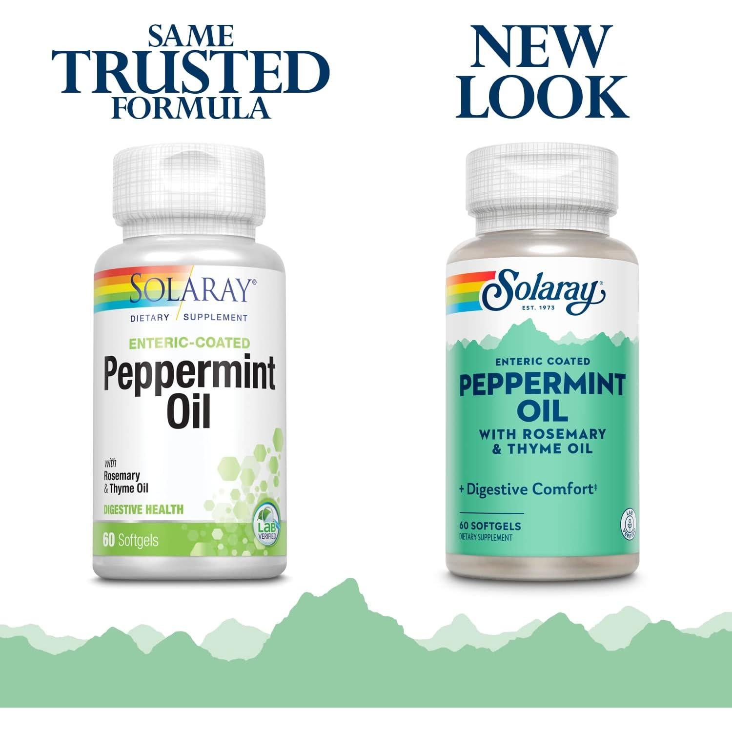 Aceite de Menta Solaray 60 Gelatinas Blandas Digestivas