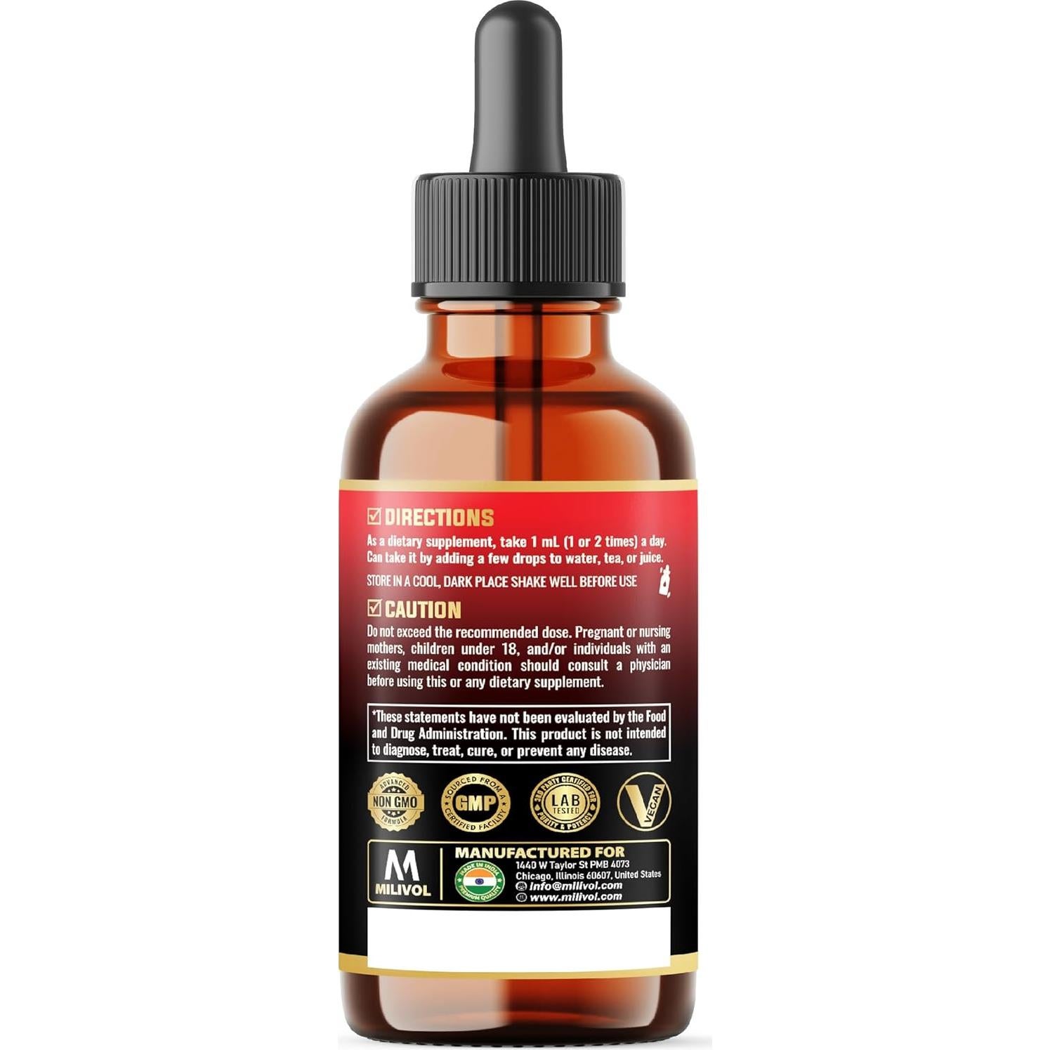 Gotas de Orégano Líquido Milivol 30ml - Soporte Inmunológico